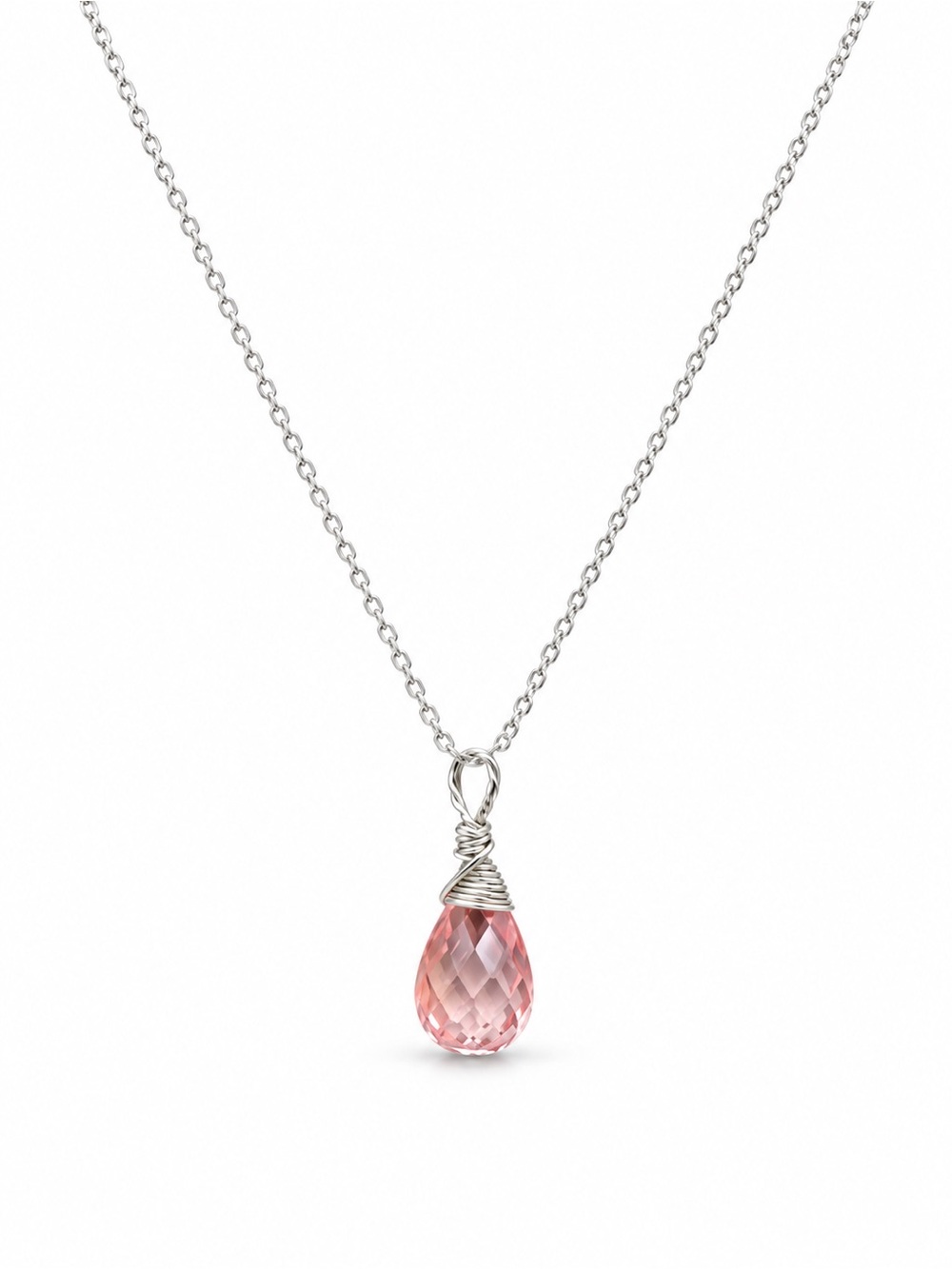 AWN62 Padparadcha Sapphire Necklace